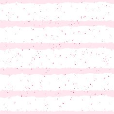 Simple pink on white striped background with red speckles