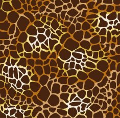 vector animal skin pattern of giraffe
