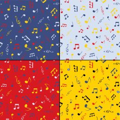 Musical seamless background set N2