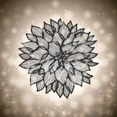 Abstract chrysanthemum flower N2