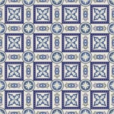 Seamless Moroccan Portuguese tiles Azulejo ornaments N21