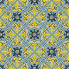 Gorgeous seamless patchwork pattern Moroccan tiles ornaments N7