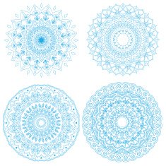 Mandala set Vintage decorative elements