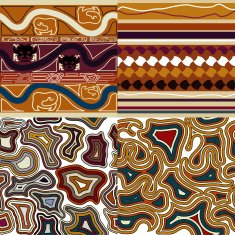 &Ntilde;ollection of graphic seamless textures