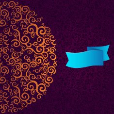 Golden curls forming a half-round
