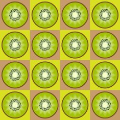 Seamless kiwi pattern N2