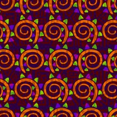 Vector abstract background of colored spirals N2