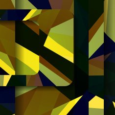Abstract dark shape illustration N6