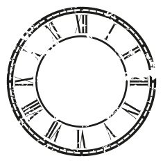 Vector vintage clock N18
