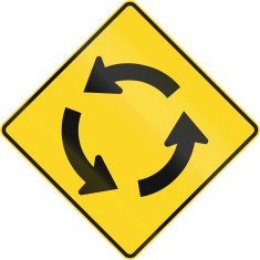 Traffic Circle Ahead In Canada