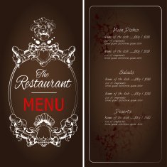 Restaurant menu template N20