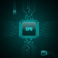 vector cpu computer technology electronic concept