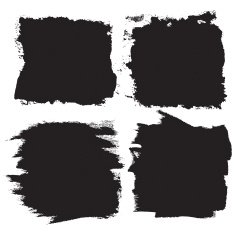 Vector Set of Sketch Grunge Dirt Overlay Texture N3