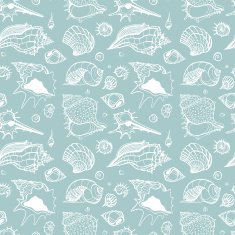 Seamless pattern of Sea shells N22