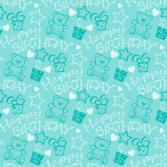 Happy Birthday seamless pattern texture background N9