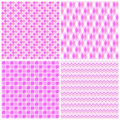 Set of 4 geometrical patterns N2