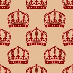 Royal crown seamless background pattern