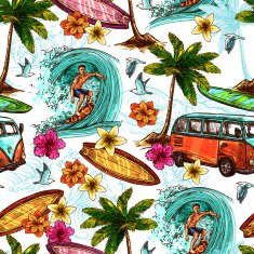 Surf Seamless Pattern N2
