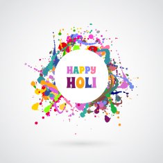Happy Holi card template N7