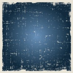Grunge vector blue background texture with dust and rough edges
