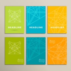 Abstract shapes on a bright vector background N2