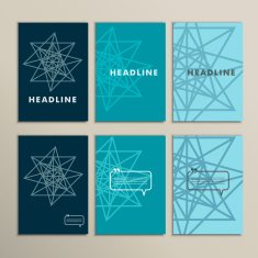 Abstract shapes on a bright vector background N3