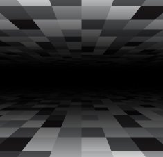Perspective checkered surface N17