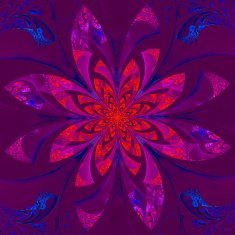 Fabulous symmetrical flower pattern Computer generated graphics N5