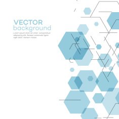 Abstract background with hexagons Vector illustration N2