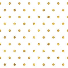 Seamless polka dot golden pattern N2