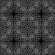 Seamless background made of exotic pattern in black colors N17