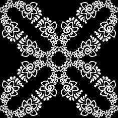 Seamless background made of exotic pattern in black colors N18