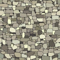 Seamless colored background wall from stones of various sizes N2