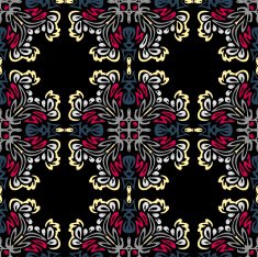 Seamless colorful background made of exotic pattern N27