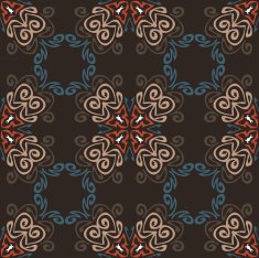 Seamless colorful background made of exotic pattern N28