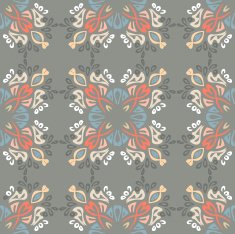 Seamless colorful background made of exotic pattern N29
