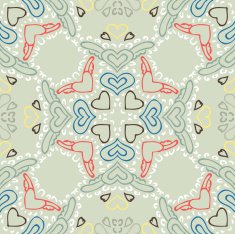 Seamless colorful background made of exotic pattern N33