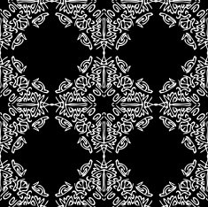Seamless background made of exotic pattern in black colors N21