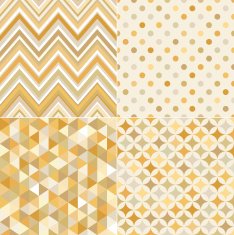 seamless gold geometric pattern set N2