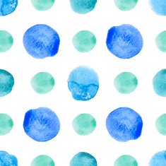 Vatercolor polka dot pattern