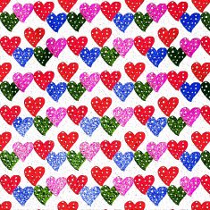 lovely colorful heart digital paint pattern background