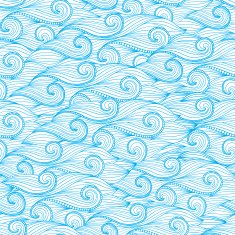 Vector Seamless Pattern of Wave N8