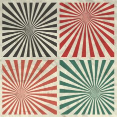 Sunburst Grunge Background Set on Crumpled Paper Texture N2