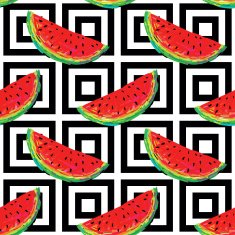 Seamless pattern with watermelon N7