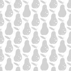 Vector Gray Pears Geometric Texture Seamless Pattern