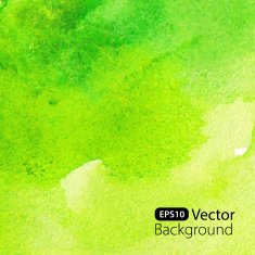 Abstract Green Watercolor Background N4