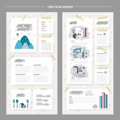 childlike one page website design template