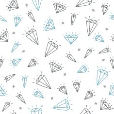 Cute seamless pattern with diamonds N2