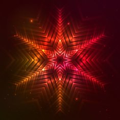 Fire red vector star N18