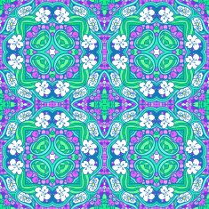 Grape flower mandala pattern